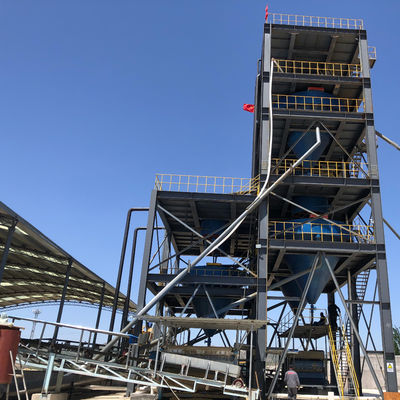 Installation complète d'amélioration du sable de silice 100 tonnes Augmentation de la teneur en SiO2 et élimination de Fe203