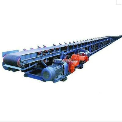 1 convoyeur incliné PVC ruban pour la construction de minerai de sable et de gravier