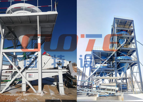 PLC contrôlé 50 TPH 100 TPH machine à laver le sable usine de lavage pour le concasseur de sable en silice