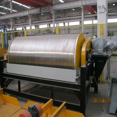 Séparateur de minéraux à tambour Séparateur magnétique humide pour l'inspection vidéo en sortie dans l'exploitation minière de l'énergie