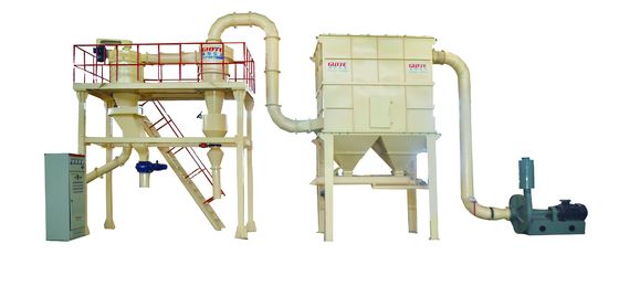 Ligne de production de séparateur d'air de classification en poudre de carbonate de calcium avec structure en acier
