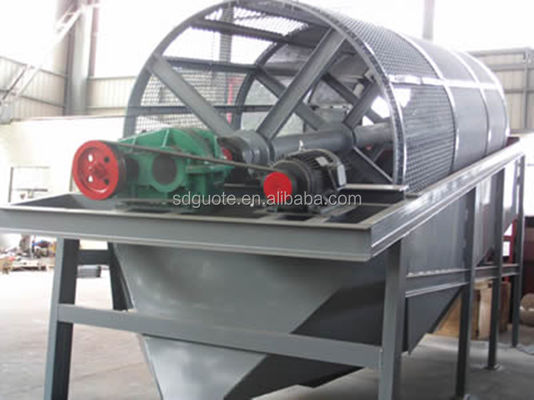 Mines d'énergie Efficacité de filtrage élevée Minéraux Trommel Screen Pour le sable de silice Minerais sol céramique
