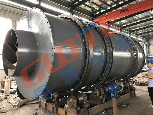 Sécheuse rotative de sable de silice industriel avec méthode de chauffage au gaz et système de brûleur
