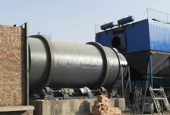 Sécheuse rotative de sable de silice industriel avec méthode de chauffage au gaz et système de brûleur