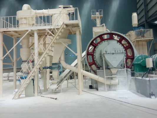 Moulin à billes de fabrication de poudre de quartz en maille avec une capacité de 1 à 50 T/h et un contrôle PLC