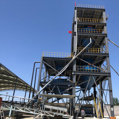 100000 KG usine de traitement de sable siliceux de pierre de rivière avec vidéo-inspection sortante