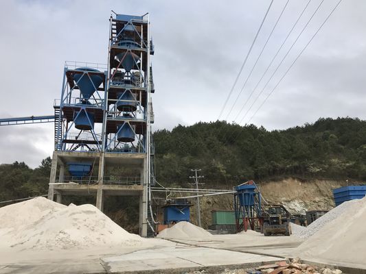 Usine de traitement du sable de silice pour le lavage et la classification du sable de qualité verre