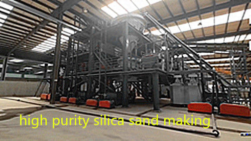 Ligne de production de sable Frac avec séparateur magnétique et machine à laver le sable au quartz