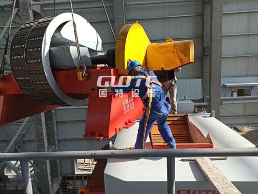 Separateur magnétique humide à haute intensité pour minerai de manganèse et hématite de capacité 4800 kg