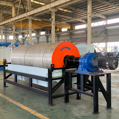 Machinerie minière avancée séparateur magnétique à tambour de minerai de fer avec composants moteurs