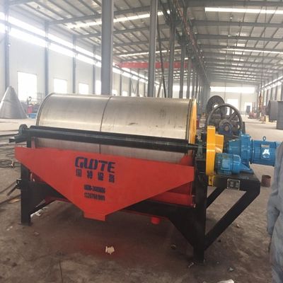 Machinerie minière avancée séparateur magnétique à tambour de minerai de fer avec composants moteurs