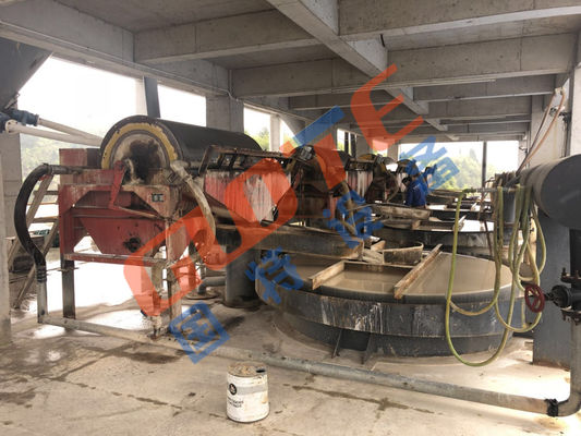 Machinerie minière avancée séparateur magnétique à tambour de minerai de fer avec composants moteurs